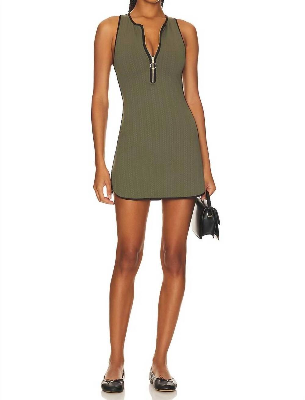 NEW BEACH RIOT matilda romper dress in olive